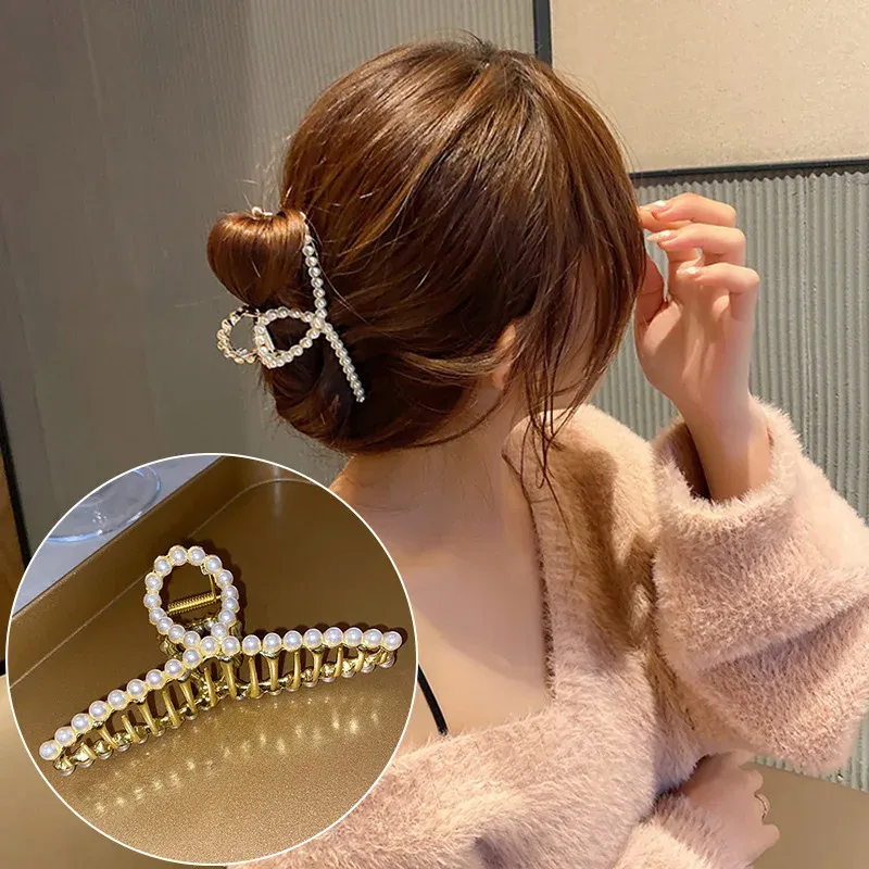 Pince à cheveux punk en métal argenté à motif irrégulier 9