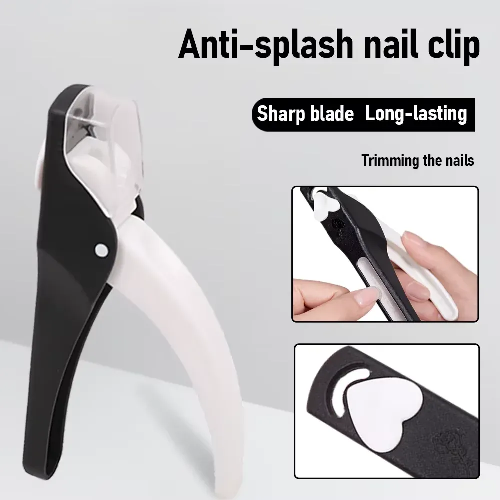 Coupe-ongles en U pour faux ongles en acrylique, ciseaux à ongles, coupe-pointes, outil de manucure avec mesureur, outils de coupe de précision - Image 1