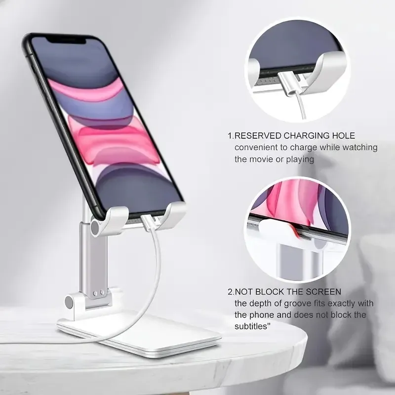 Support de bureau réglable pour téléphone, polyvalence