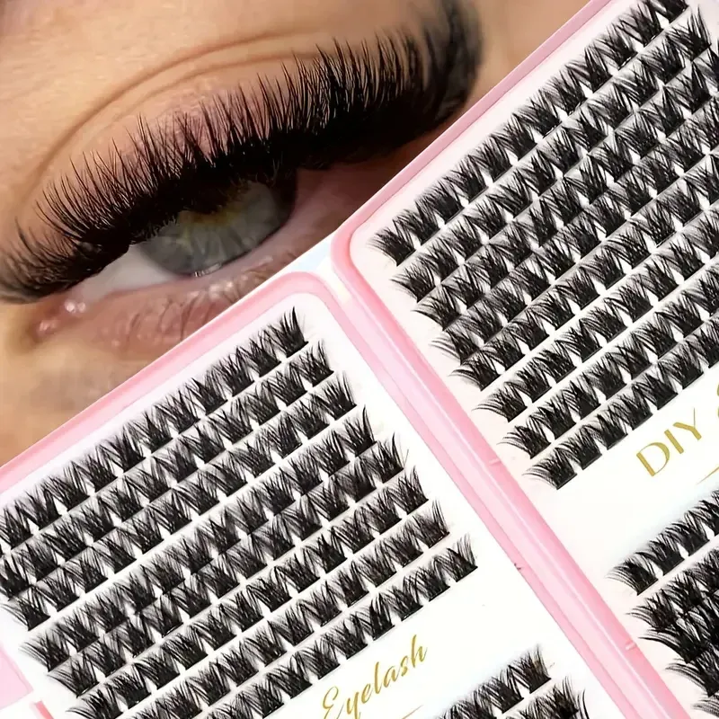 Kit d'extension de cils individuels – Courbure D, longueurs variées, sans odeur, application facile 5