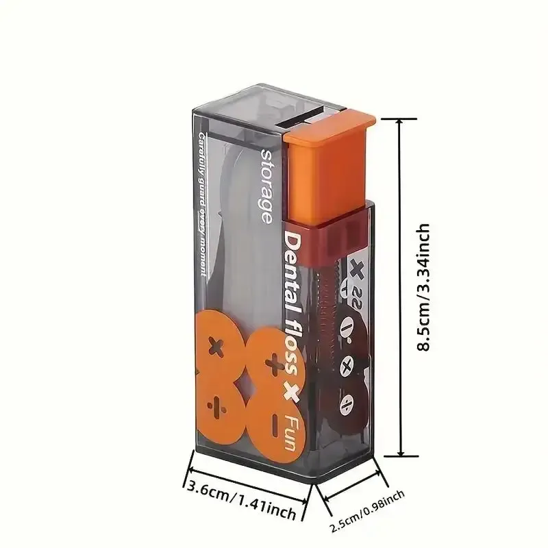 Distributeur automatique de fil dentaire à ouverture pop-up avec 10 recharges, boîte de rangement portable pour soins bucco-dentaires 6