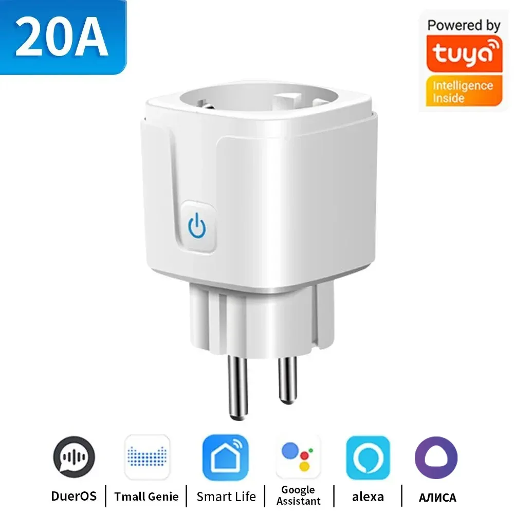 TNCE Prise intelligente Tuya WiFi/Zigbee 3.0, 16A/20A, avec mesure de puissance, télécommande via application et commande vocale compatible Alexa 7