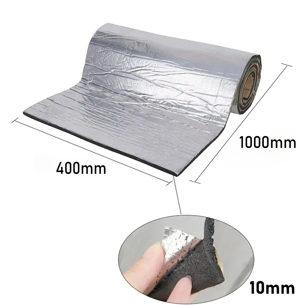 Tapis insonorisant pour voiture 40 x 100/200 cm, isolation thermique et phonique pour capot et porte moteur 9