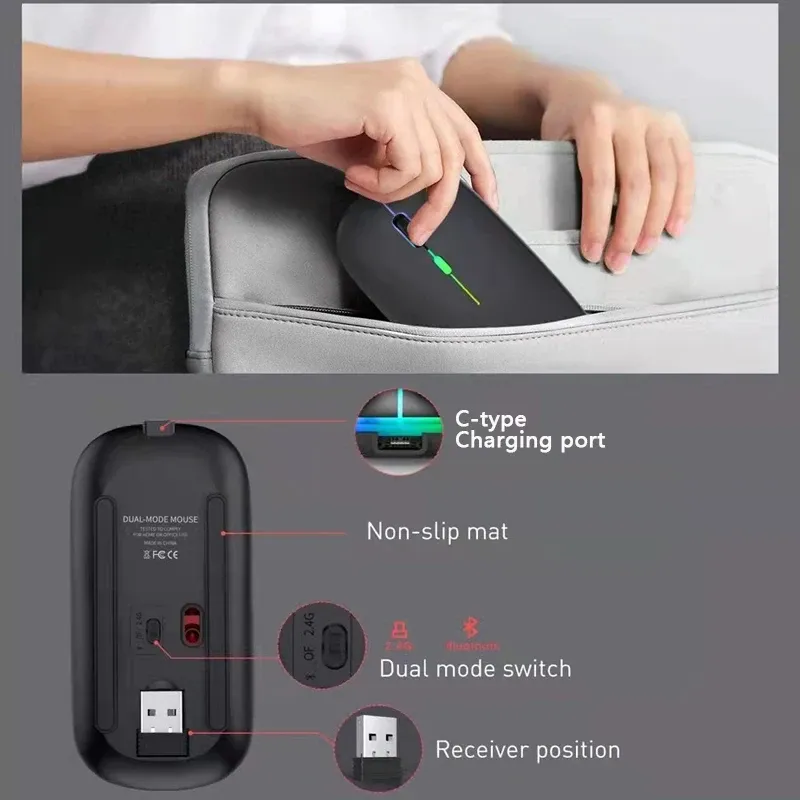 Souris sans fil en usage quotidien