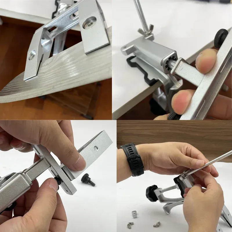 Affûteur de couteaux professionnel en alliage d'aluminium à angle fixe, avec pierre diamantée 5