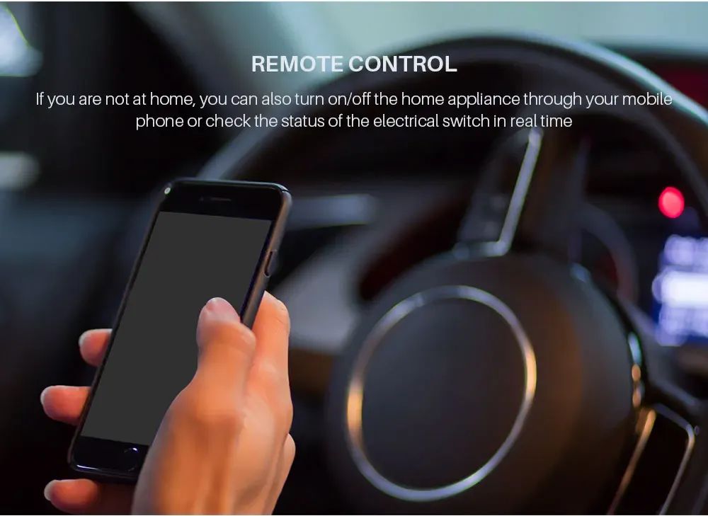 Contrôle à distance depuis le smartphone