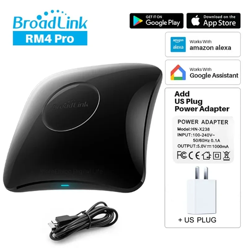 Broadlink – Télécommande intelligente universelle RM4 Pro IR RF Wi-Fi, originale, domotique, compatible Alexa et Google Home 8
