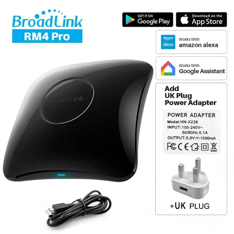 Broadlink – Télécommande intelligente universelle RM4 Pro IR RF Wi-Fi, originale, domotique, compatible Alexa et Google Home 7