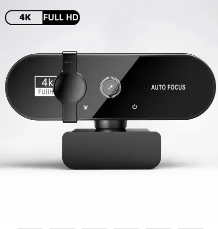 Webcam 4K 1080P Mini Caméra 2K Full HD avec Microphone 30 fps, Caméra Web USB à Mise au Point Automatique pour PC et Ordinateur Portable 7