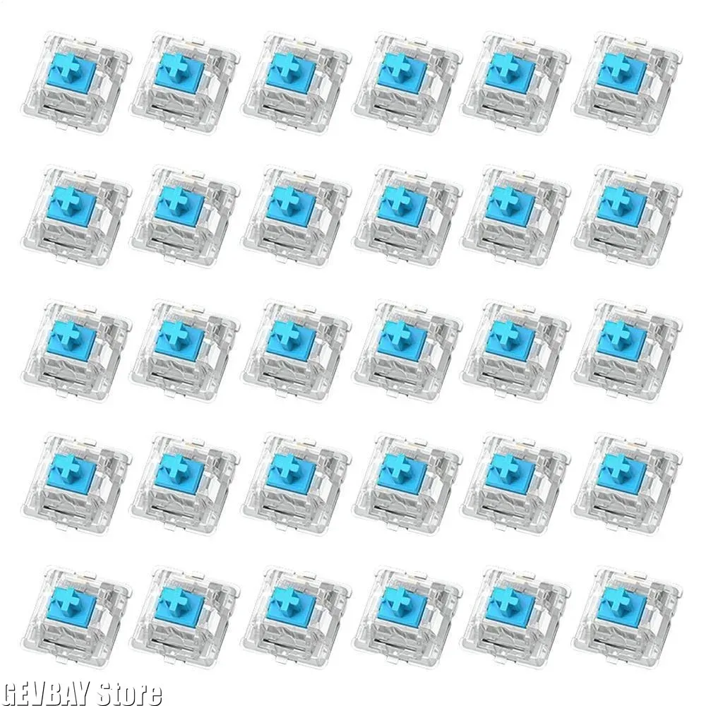 Lot de 30 interrupteurs de remplacement tactiles à 2 broches métalliques pour clavier mécanique