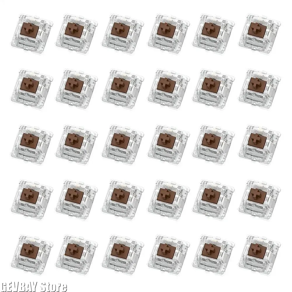 Lot de 30 interrupteurs de remplacement tactiles à 2 broches métalliques pour clavier mécanique 5
