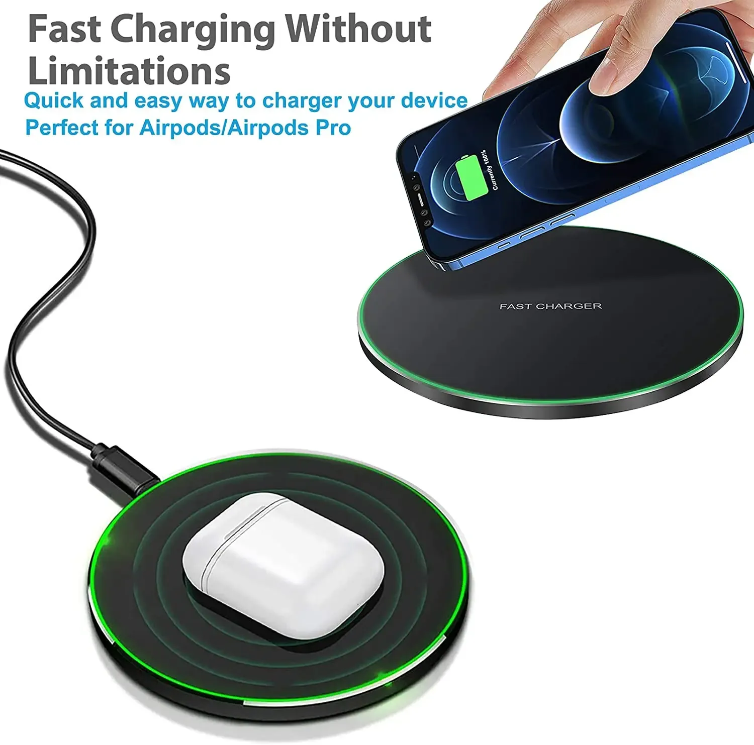 Chargeur sans fil compatible avec plusieurs appareils