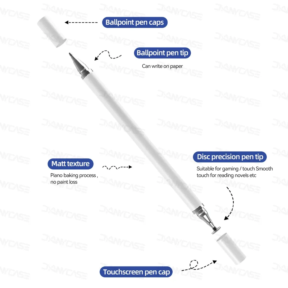 Stylet universel 2 en 1 pour tablette et smartphone, compatible Android et iOS, stylet de dessin pour iPad 2