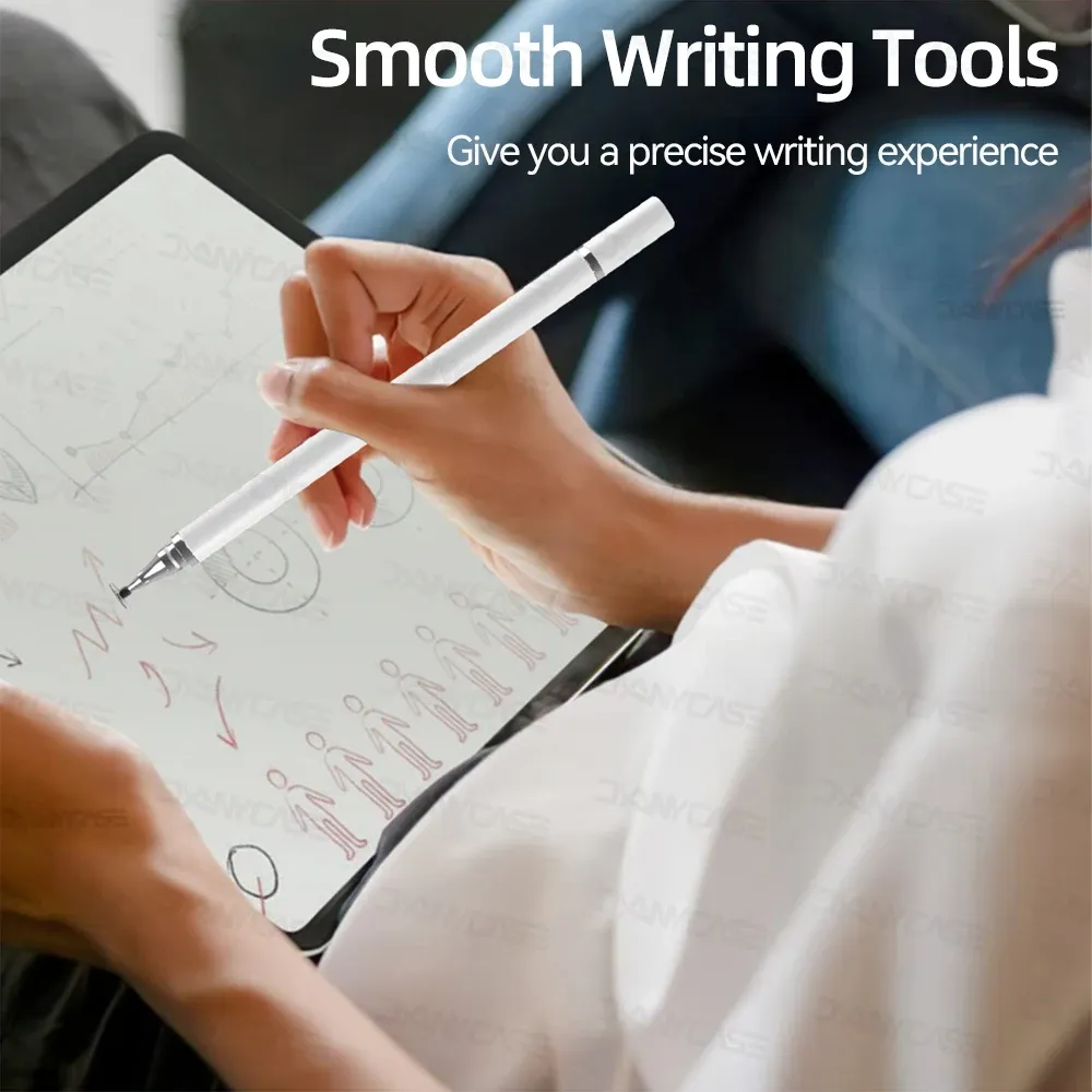 Stylet universel 2 en 1 pour tablette et smartphone, compatible Android et iOS, stylet de dessin pour iPad 5