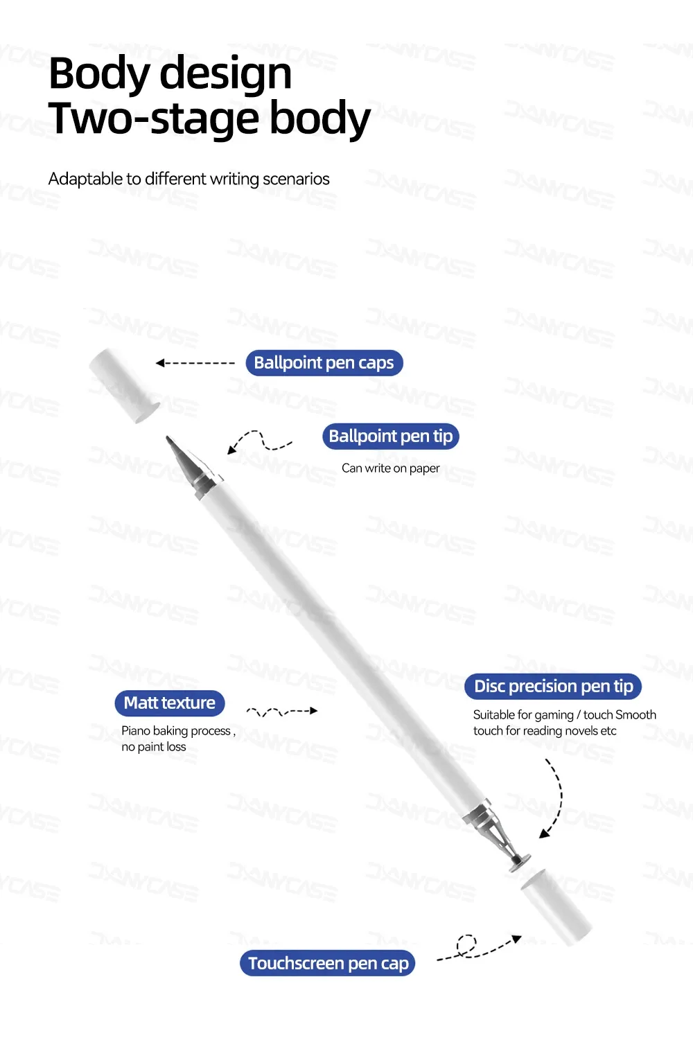 Conception du stylet à deux étages