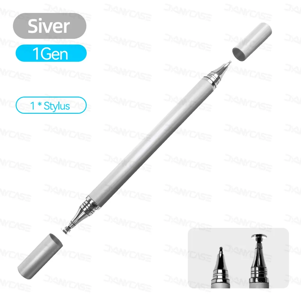 Stylet universel 2 en 1 pour tablette et smartphone, compatible Android et iOS, stylet de dessin pour iPad 9