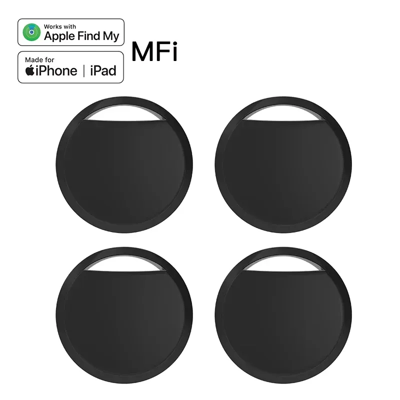 Lot de 4 traceurs Bluetooth compatibles Apple Find My – Balises intelligentes avec alerte de perte et signal sonore pour retrouver clés, portefeuille et bagages 8