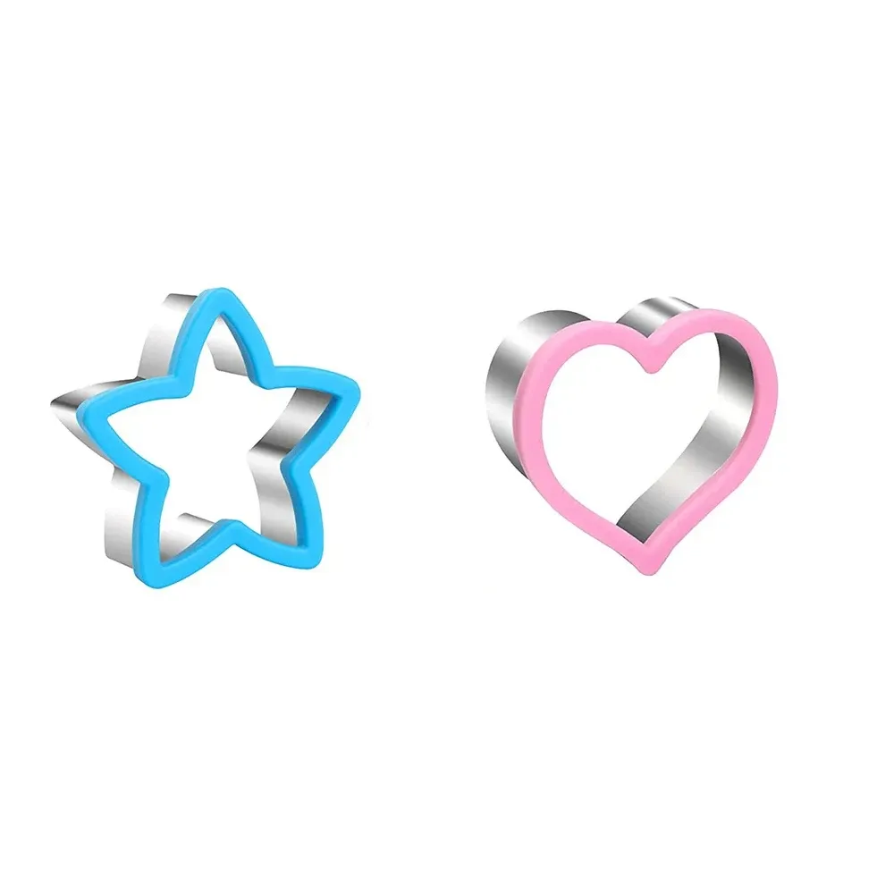Emporte-pièces pour sandwich pour enfants en forme de cœur et d'étoile, moule à sandwich, boîte bento, strass alimentaires, ustensiles de cuisine 8