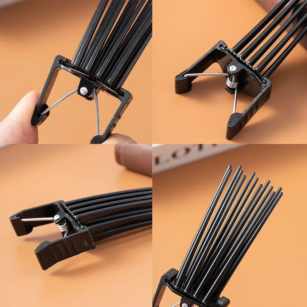 Boucles volumineuses réalisées avec la pince