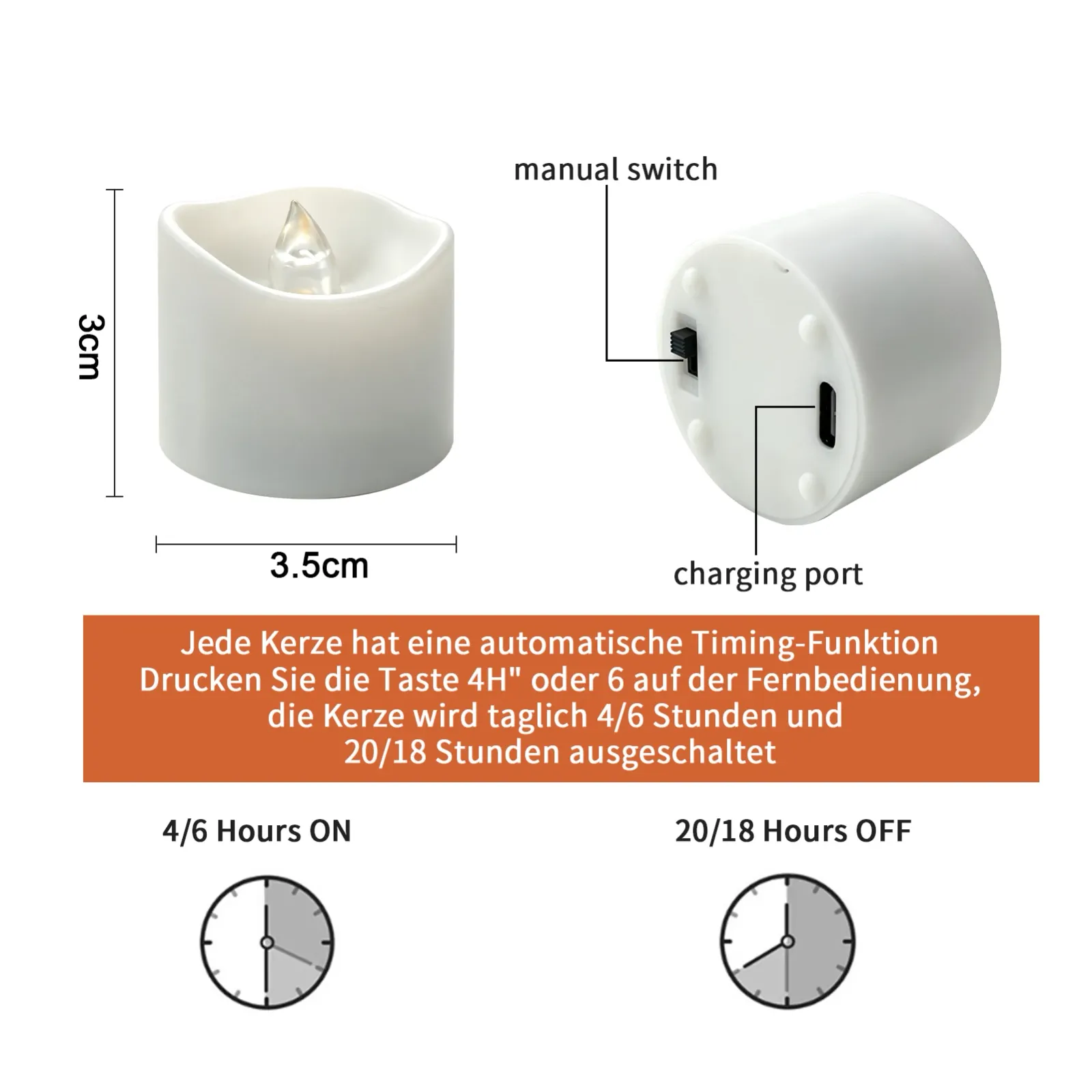 Bougies LED pour fêtes et réceptions