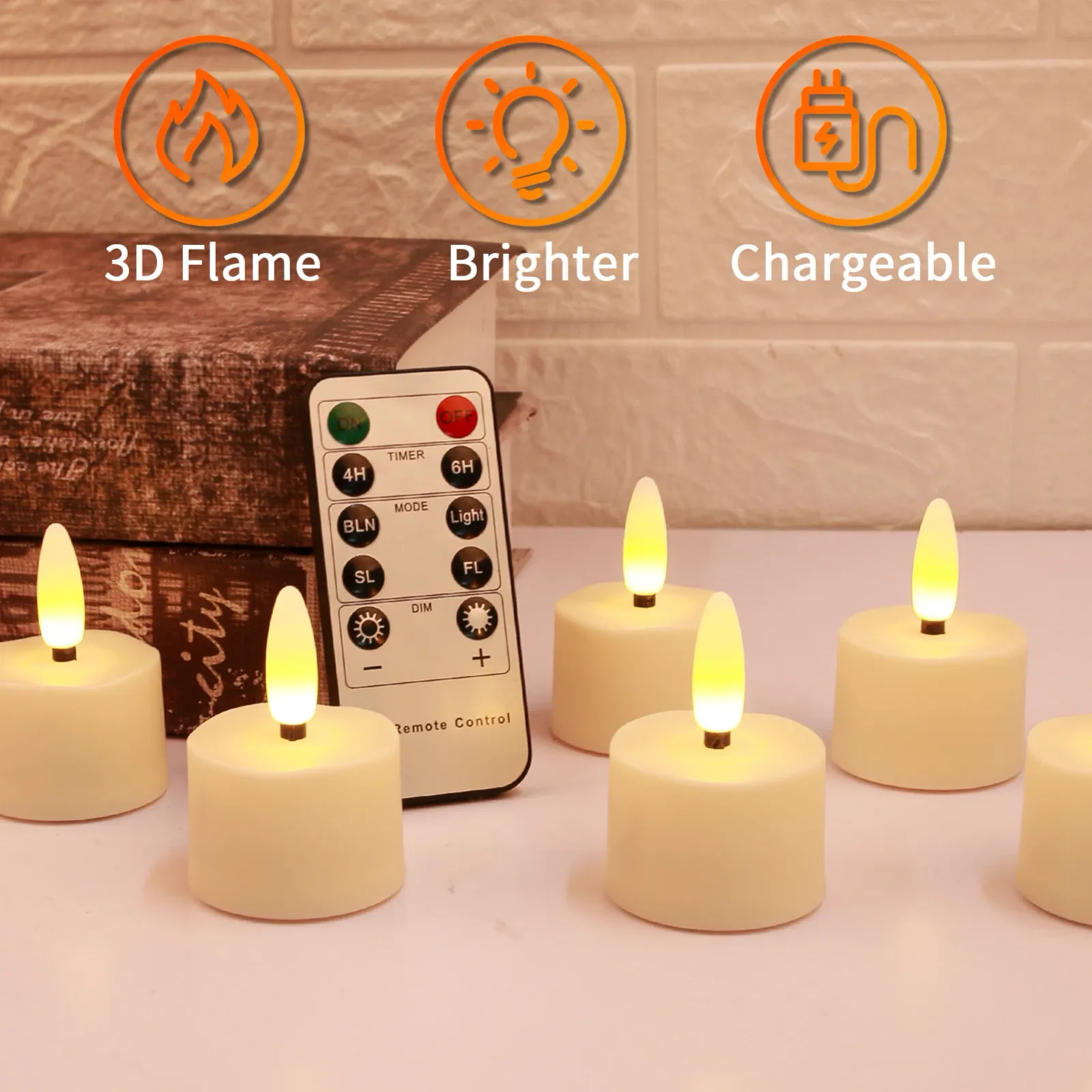 Bougies LED avec télécommande