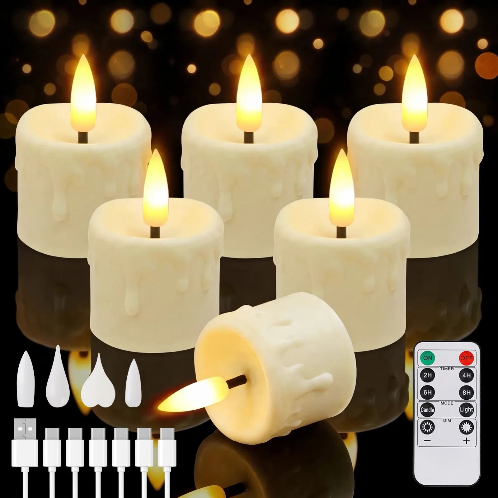 Bougies LED pour ambiance hivernale