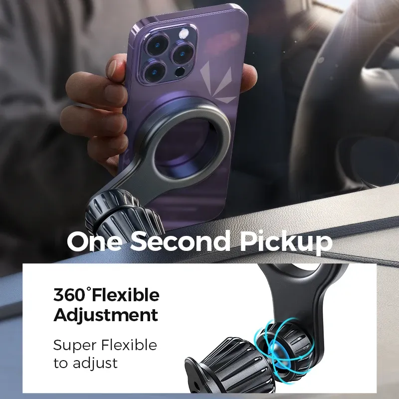 Support de téléphone magnétique Joyroom pour voiture, support universel solide pour grille d'aération, compatible avec iPhone, Samsung, LG, Google Pixel et autres 5