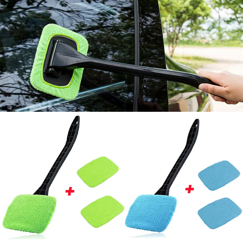 Brosse de lavage de vitres pour voiture à manche long