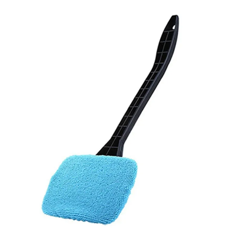 Brosse de lavage pour voiture à long manche avec nettoyeur de vitres et kit de nettoyage d'essuie-glaces en microfibre 8