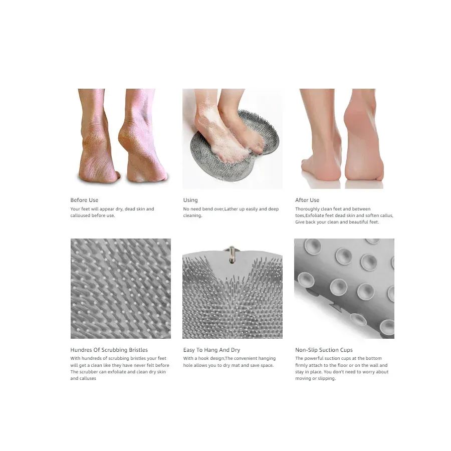 Tapis de douche, finition et détails