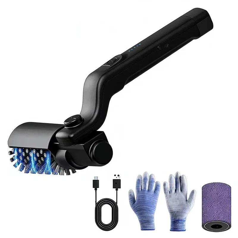 Brosse de nettoyage électrique pour barbecue, brosse rotative sans fil en acier inoxydable pour gril extérieur 7