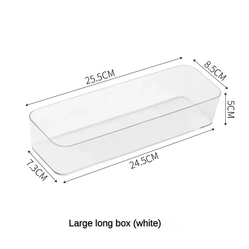 Organisateur de bureau transparent en plastique, boîte de rangement à tiroir pour bijoux et maquillage 9
