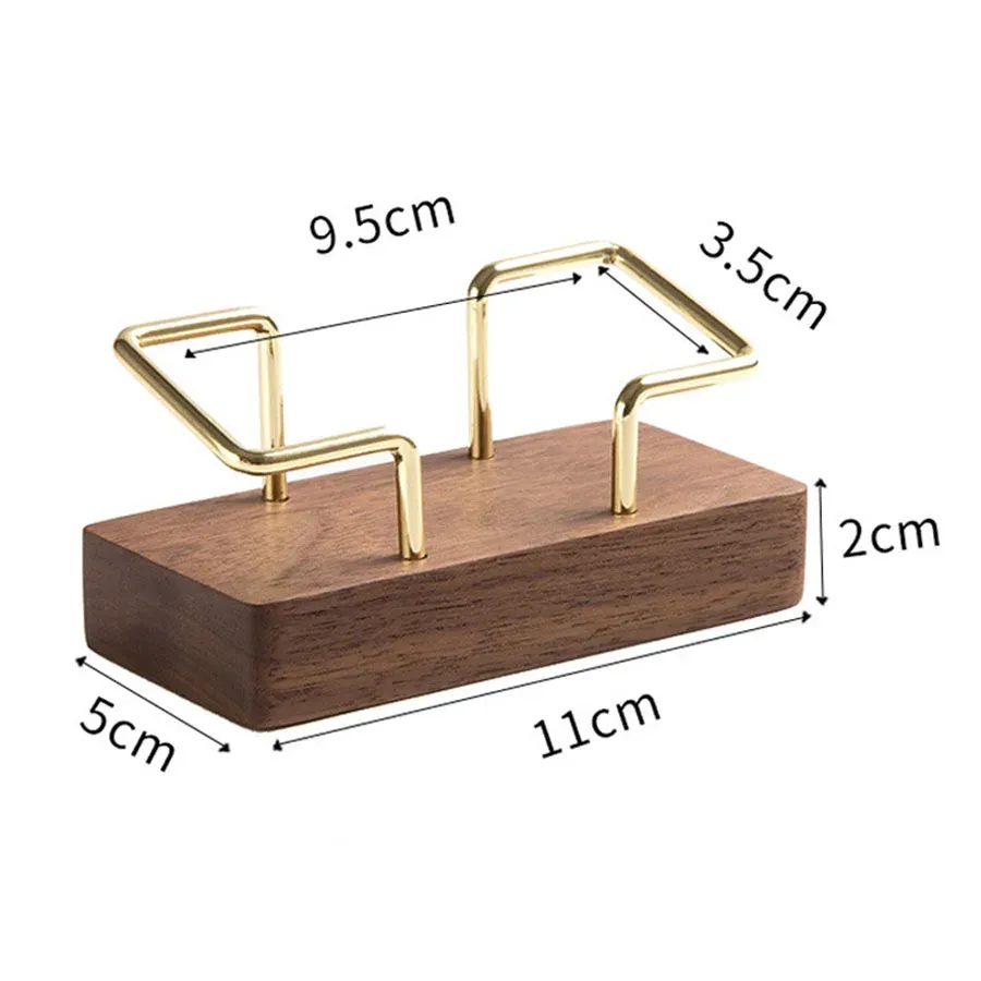 Porte-cartes de visite en bois pour bureau, présentoir de table et organisateur 6