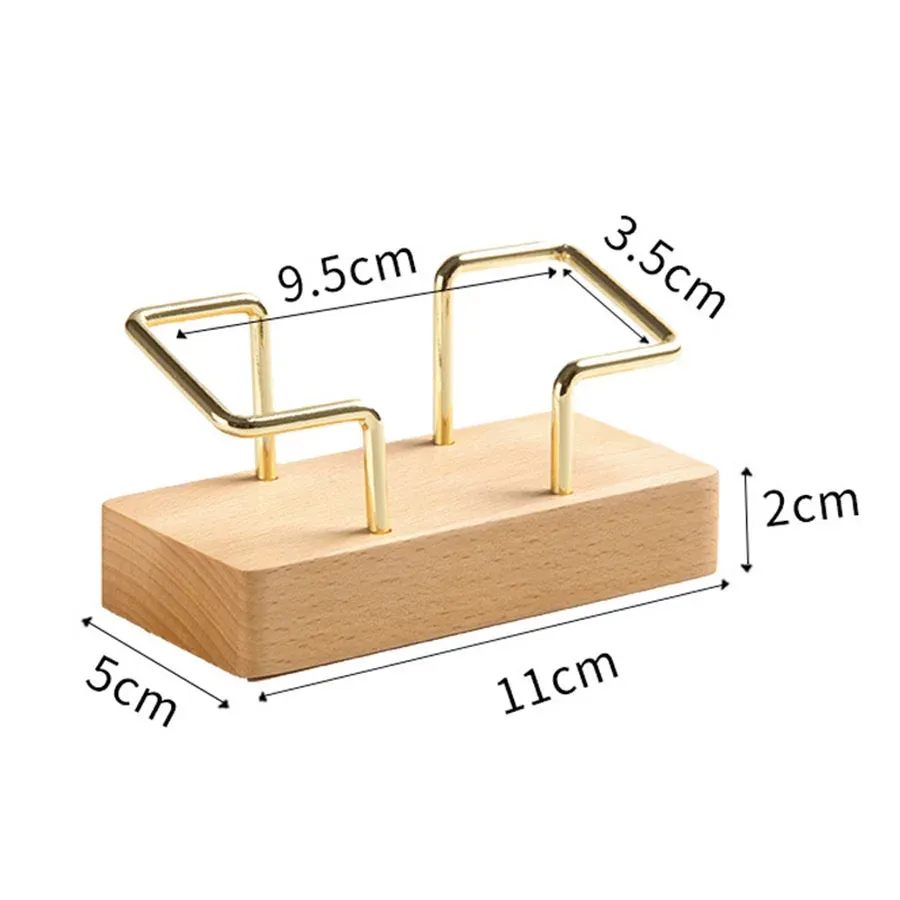 Porte-cartes de visite en bois pour bureau, présentoir de table et organisateur 8
