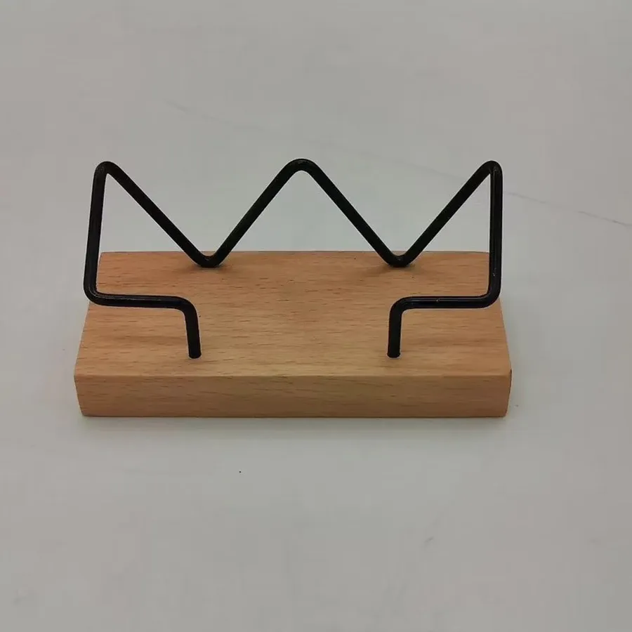 Porte-cartes de visite en bois pour bureau, présentoir de table et organisateur 7