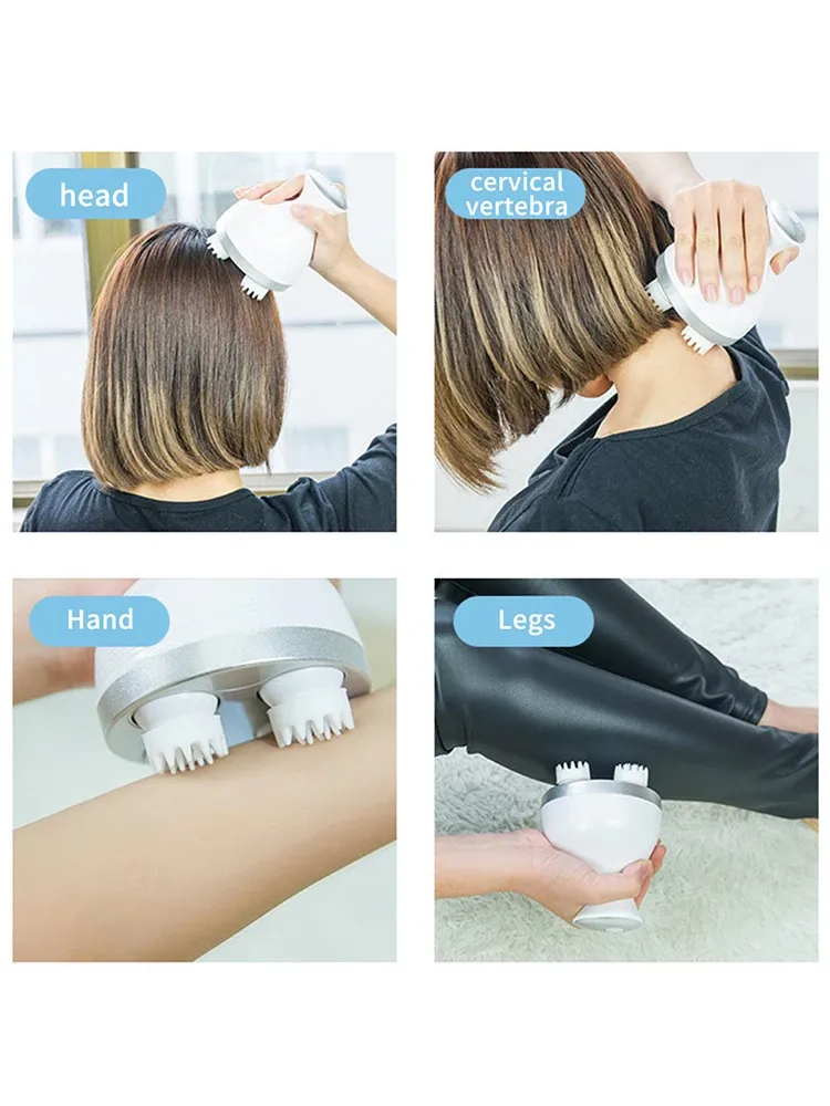 Masseur électrique sans fil pour cuir chevelu