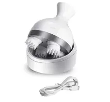 Masseur électrique sans fil pour cuir chevelu, avec fonction pétrissage, 4 têtes de massage, grattoir portable, pour la détente anti-stress 8