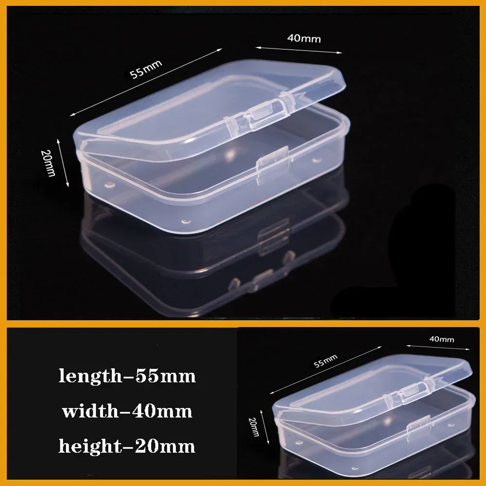Boîte en plastique transparente à compartiments pour vis, bijoux et boucles d'oreilles, organisateur de petites pièces 20