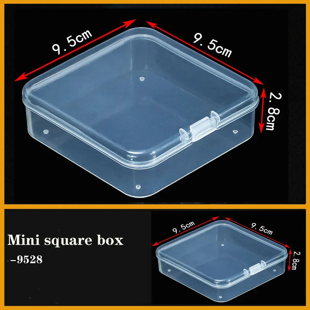 Boîte en plastique transparente à compartiments pour vis, bijoux et boucles d'oreilles, organisateur de petites pièces 22