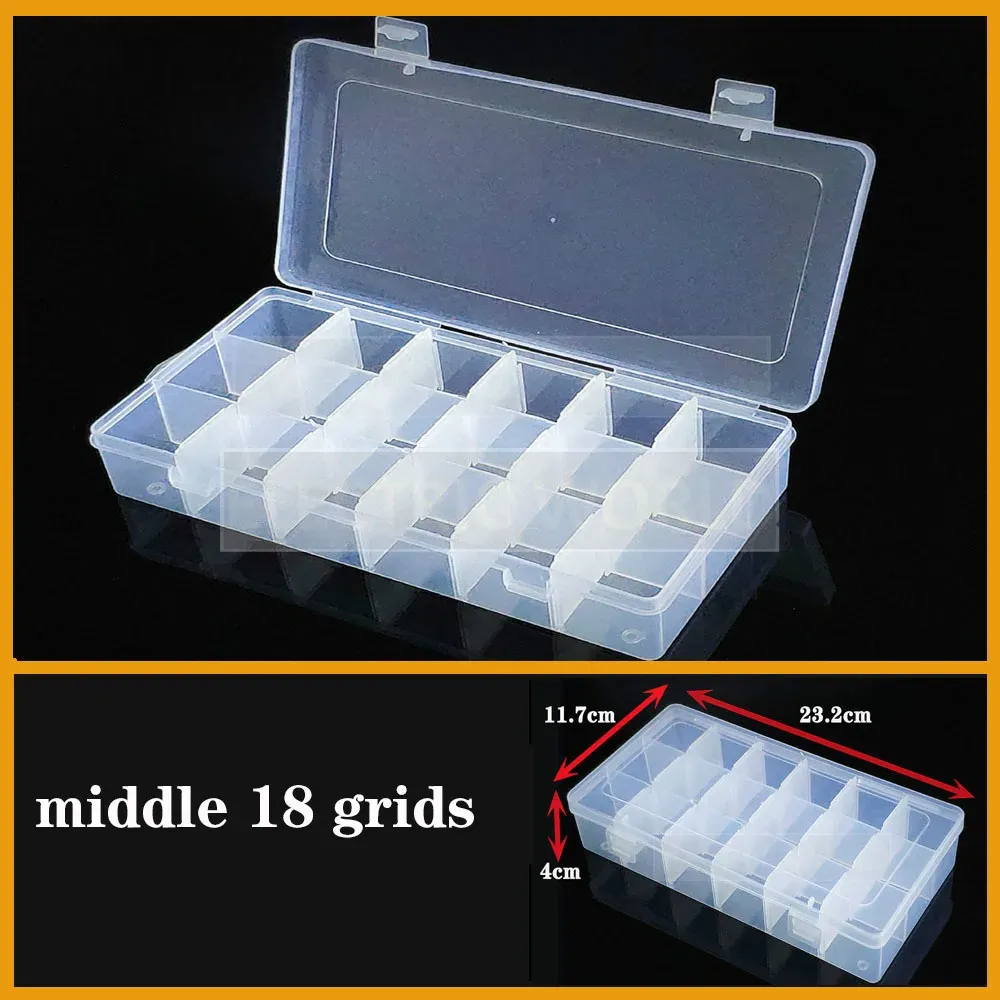 Boîte en plastique transparente à compartiments pour vis, bijoux et boucles d'oreilles, organisateur de petites pièces 35