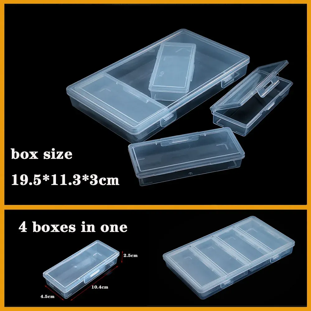 Boîte en plastique transparente à compartiments pour vis, bijoux et boucles d'oreilles, organisateur de petites pièces 36