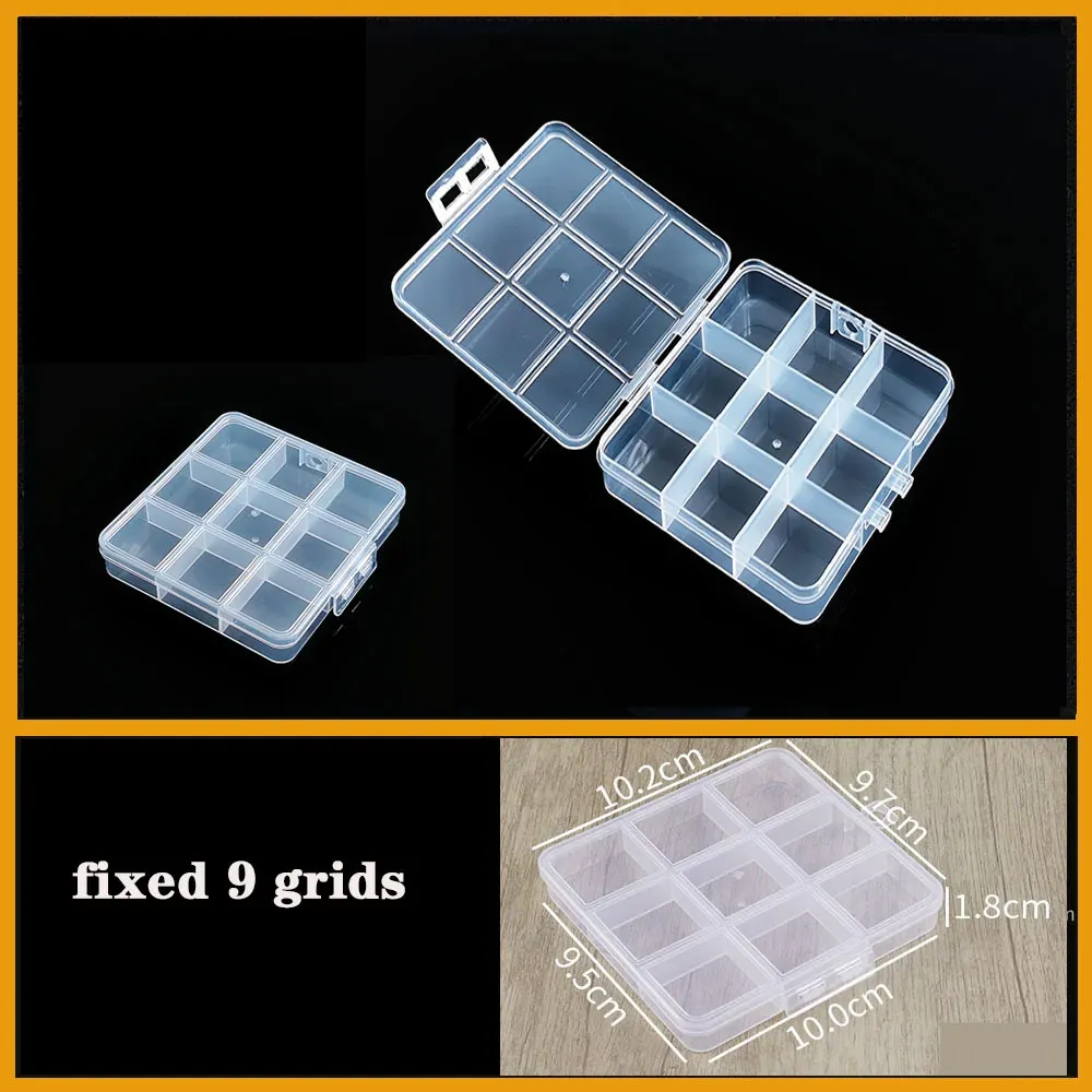 Boîte en plastique transparente à compartiments pour vis, bijoux et boucles d'oreilles, organisateur de petites pièces 43