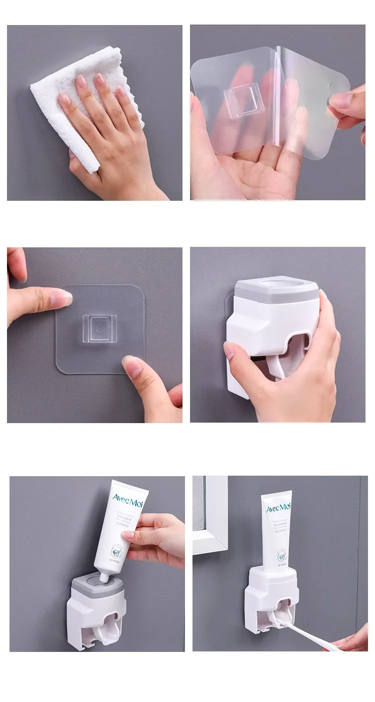 Gros plan sur le distributeur de dentifrice