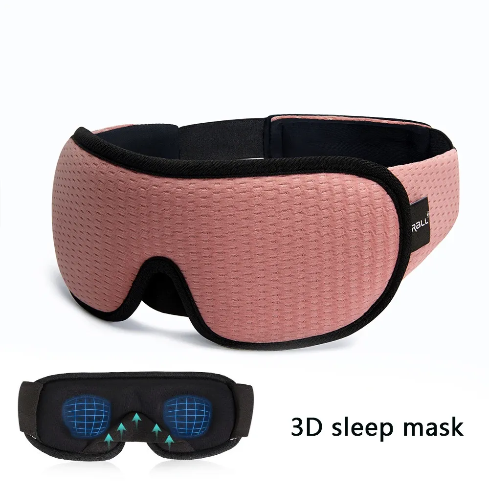 Masque de sommeil 3D nouvelle marque, occultant la lumière, bandeau pour les yeux avec aide au sommeil 2