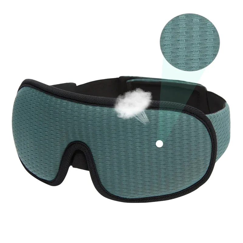 Masque de sommeil 3D nouvelle marque, occultant la lumière, bandeau pour les yeux avec aide au sommeil 11