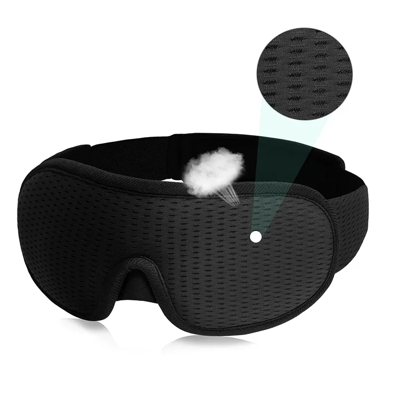 Masque de sommeil 3D nouvelle marque, occultant la lumière, bandeau pour les yeux avec aide au sommeil 12