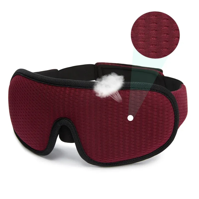 Masque de sommeil 3D nouvelle marque, occultant la lumière, bandeau pour les yeux avec aide au sommeil 7