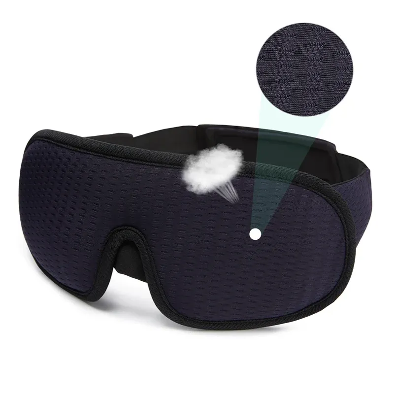 Masque de sommeil 3D nouvelle marque, occultant la lumière, bandeau pour les yeux avec aide au sommeil 8