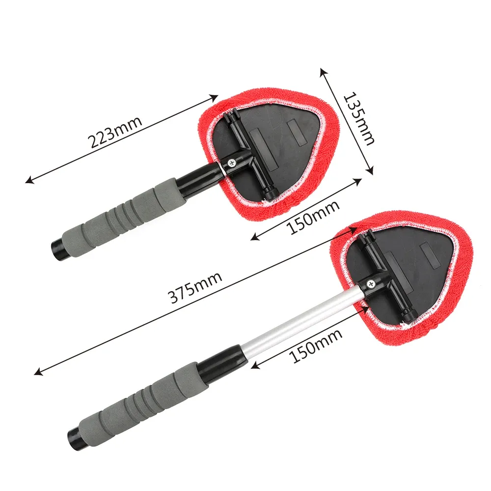 Éliminateur de buée pour pare-brise, nettoyeur de vitres de voiture à microfibre, nettoyeur de vitres télescopique, brosse pour pare-brise de voiture 6