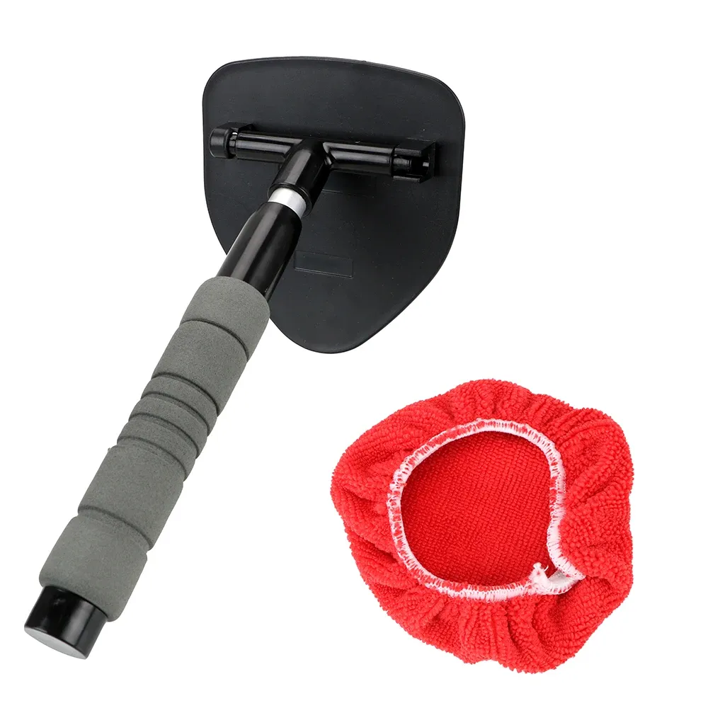 Gros plan sur la tête de brosse microfibre